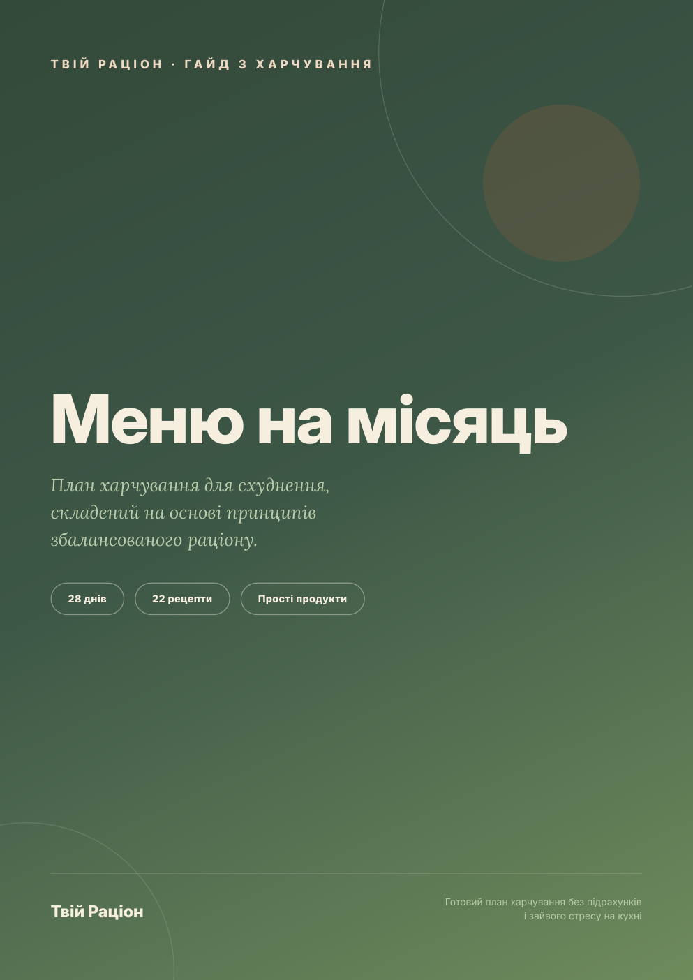 Обкладинка гайду Твій Раціон